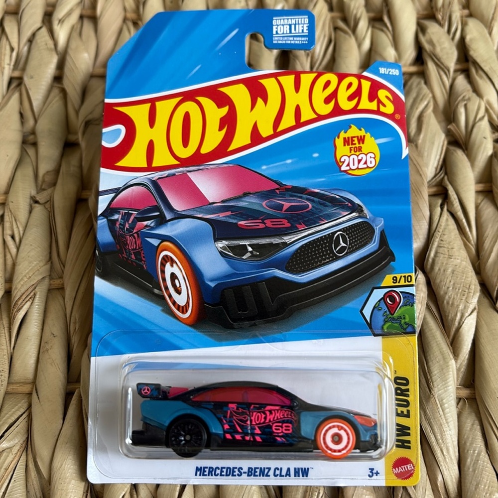 Mercedes Benz CLA HW Hot Wheels Blue European German Car Hotwheels 2016 New